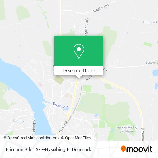 Frimann Biler A/S-Nykøbing F. map