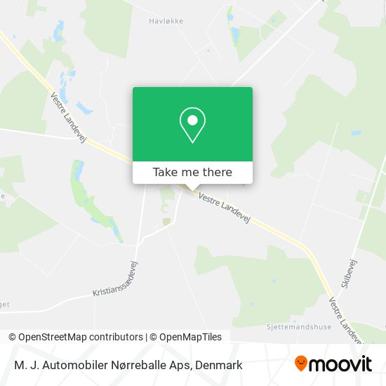 M. J. Automobiler Nørreballe Aps map