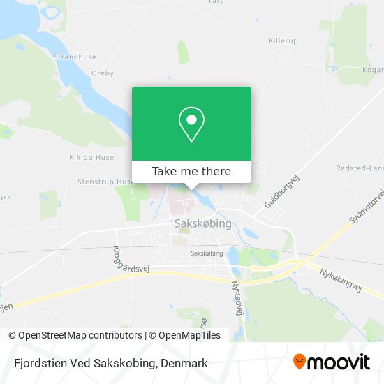 Fjordstien Ved Sakskobing map
