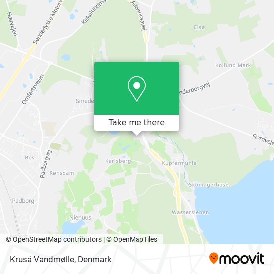 Kruså Vandmølle map