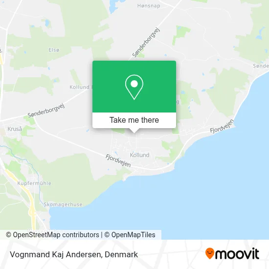 Vognmand Kaj Andersen map