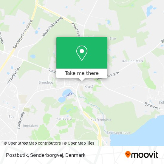 Postbutik, Sønderborgvej map