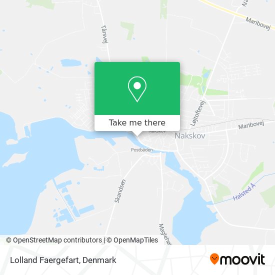 Lolland Faergefart map