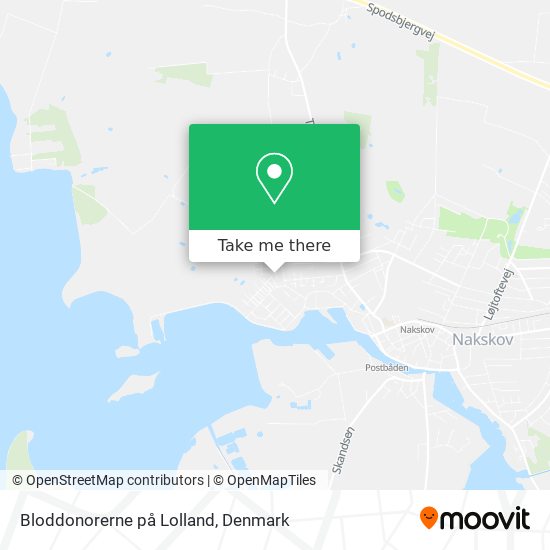 Bloddonorerne på Lolland map