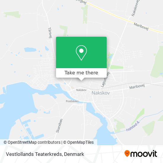 Vestlollands Teaterkreds map