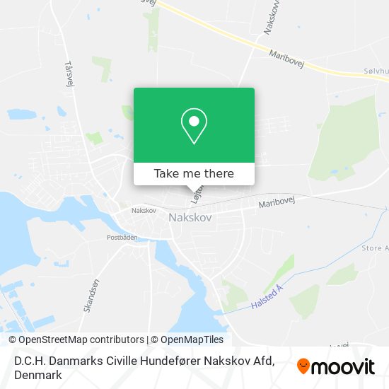 D.C.H. Danmarks Civille Hundefører Nakskov Afd map