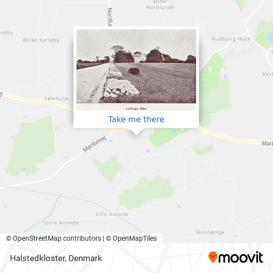 Halstedkloster map