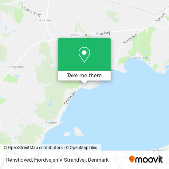 Rønshoved, Fjordvejen V Strandvej map