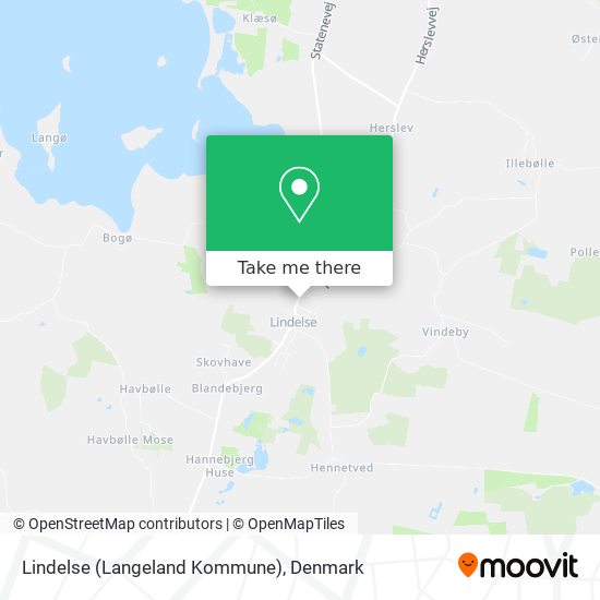 Lindelse (Langeland Kommune) map
