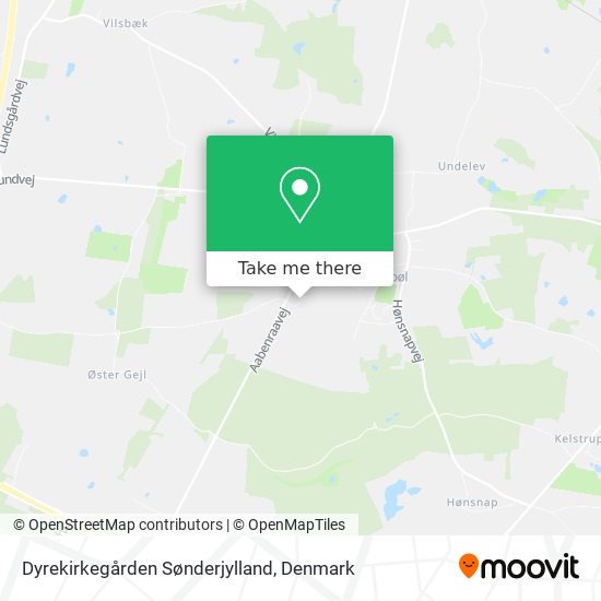 Dyrekirkegården Sønderjylland map