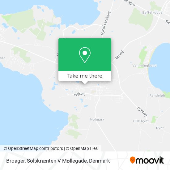 Broager, Solskrænten V Møllegade map