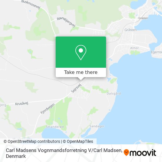 Carl Madsens Vognmandsforretning V / Carl Madsen map