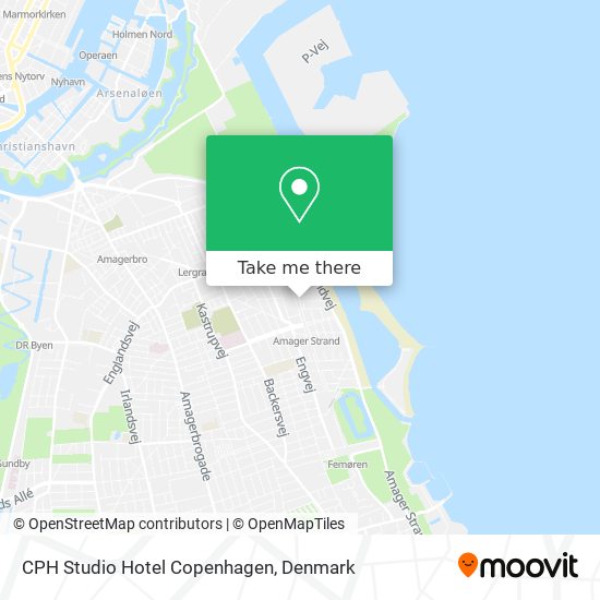 CPH Studio Hotel Copenhagen map