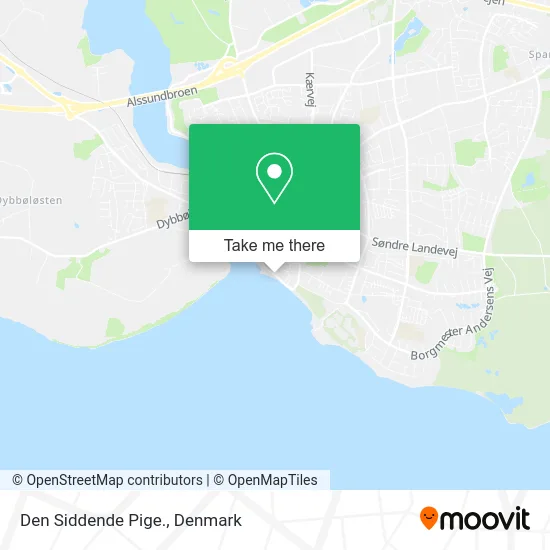 Den Siddende Pige. map