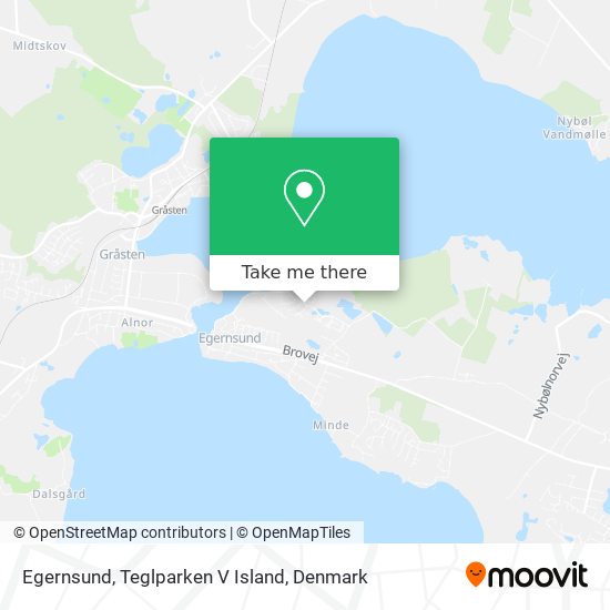 Egernsund, Teglparken V Island map