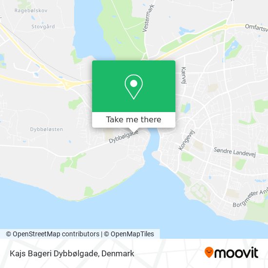 Kajs Bageri Dybbølgade map