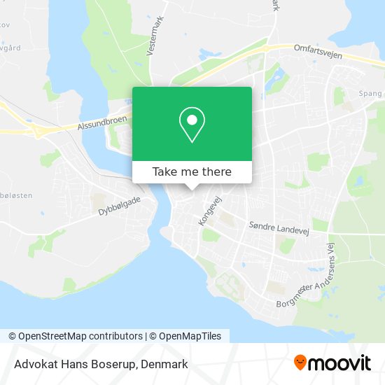 Advokat Hans Boserup map