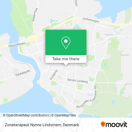 Zoneterapeut Nynne Lindstrøm map