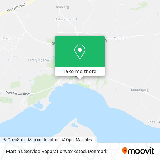 Martin's Service Reparationværksted map