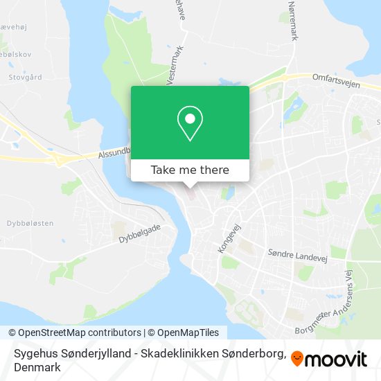 Sygehus Sønderjylland - Skadeklinikken Sønderborg map