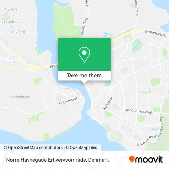 Nørre Havnegade Erhvervsområde map