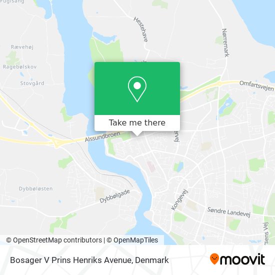 Bosager V Prins Henriks Avenue map