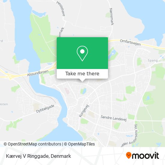 Kærvej V Ringgade map