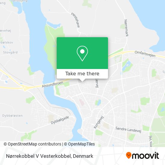 Nørrekobbel V Vesterkobbel map