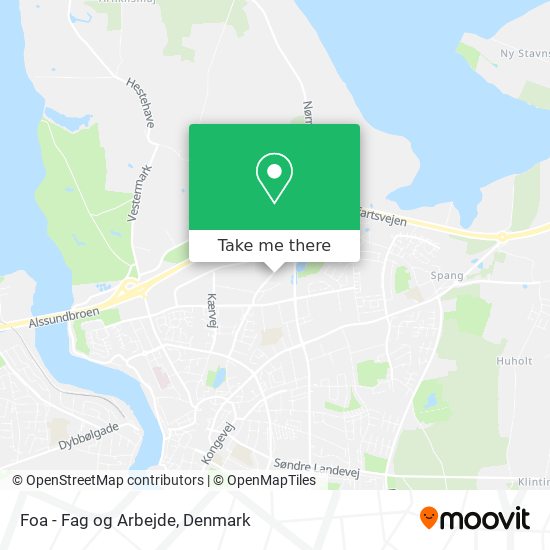 Foa - Fag og Arbejde map
