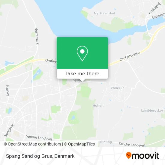 Spang Sand og Grus map