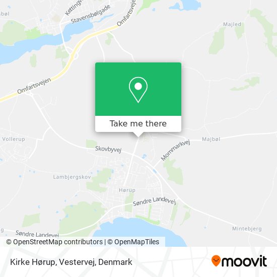 Kirke Hørup, Vestervej map