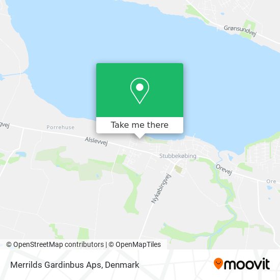 Merrilds Gardinbus Aps map