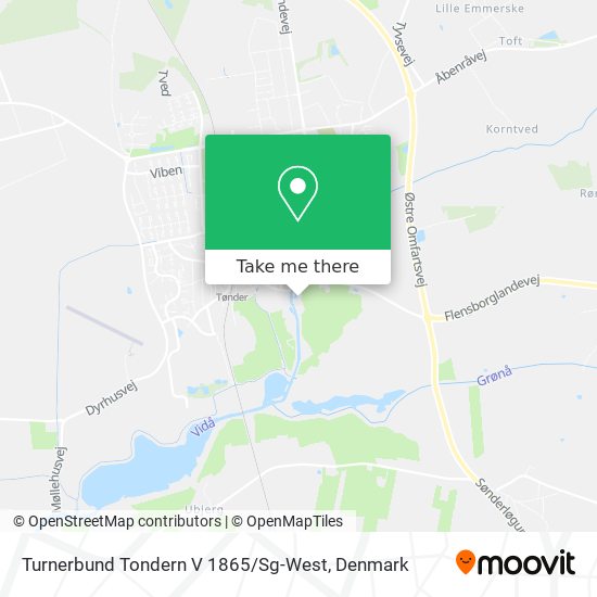 Turnerbund Tondern V 1865 / Sg-West map