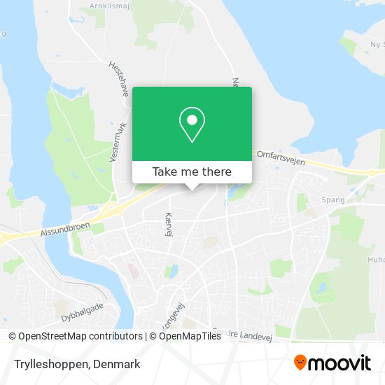 Trylleshoppen map