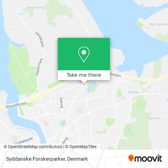 Syddanske Forskerparker map
