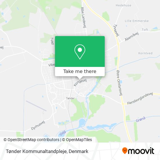 Tønder Kommunaltandpleje map