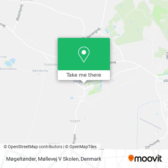 Møgeltønder, Møllevej V Skolen map