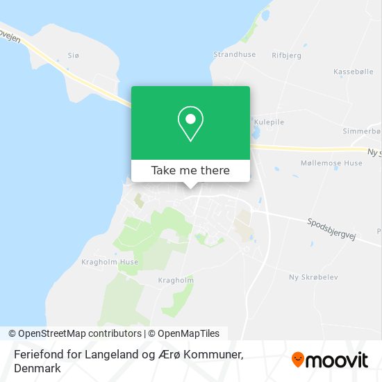 Feriefond for Langeland og Ærø Kommuner map