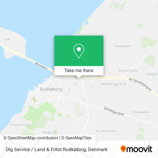 Dlg Service / Land & Fritid Rudkøbing map