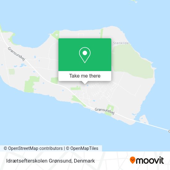 Idrætsefterskolen Grønsund map