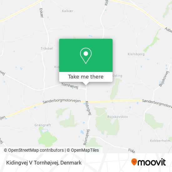 Kidingvej V Tornhøjvej map