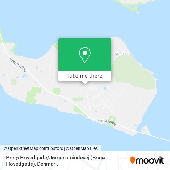 Bogø Hovedgade / Jørgensmindevej map