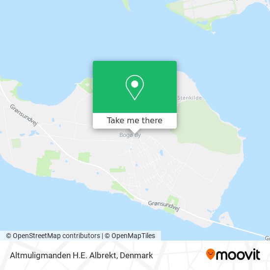 Altmuligmanden H.E. Albrekt map
