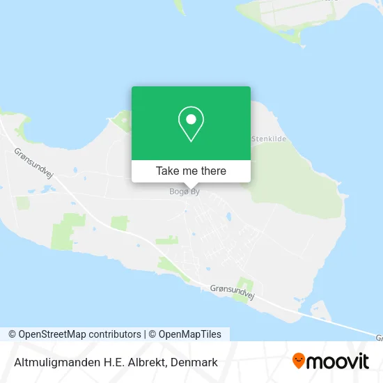 Altmuligmanden H.E. Albrekt map