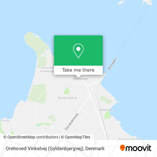Orehoved Vinkelvej (Gyldenbjergvej) map