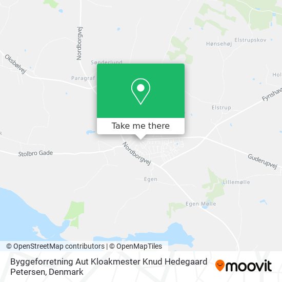 Byggeforretning Aut Kloakmester Knud Hedegaard Petersen map