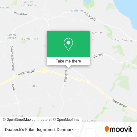 Daabeck's Frilandsgartneri map