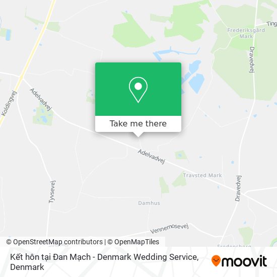 Kết hôn tại Đan Mạch - Denmark Wedding Service map