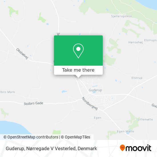 Guderup, Nørregade V Vesterled map