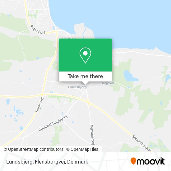 Lundsbjerg, Flensborgvej map